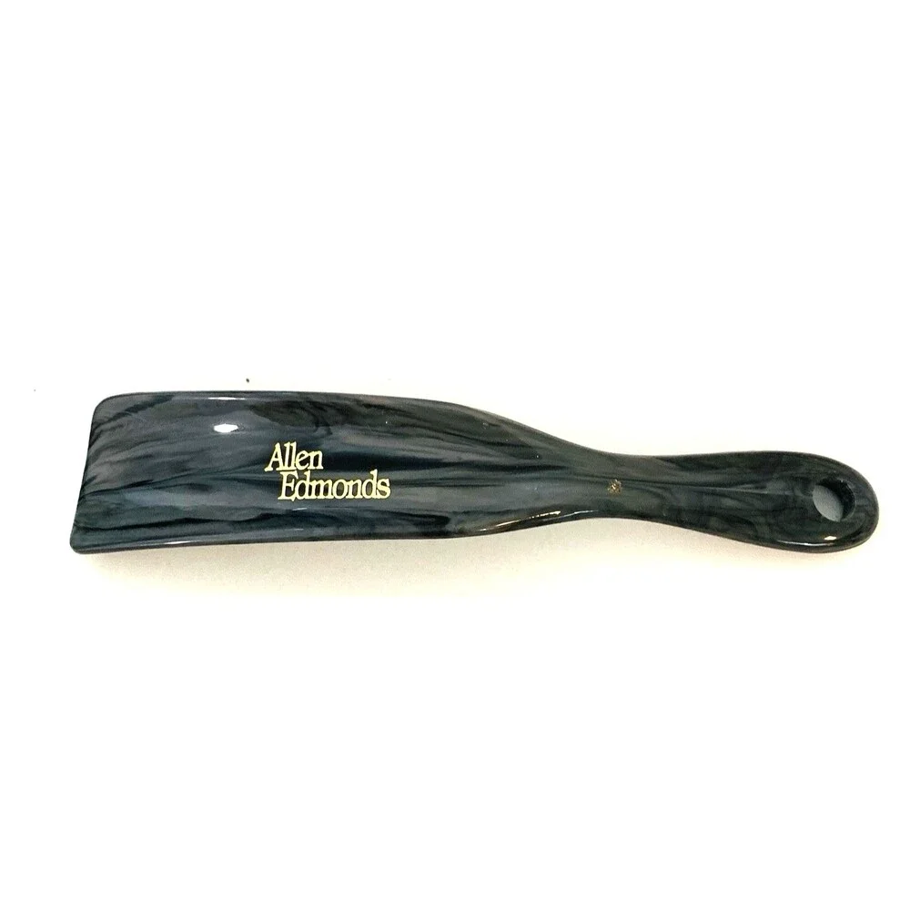 Allen Edmonds Shoehorn Shoe Horn 7 Inch Marbled Gray Gold Lettering